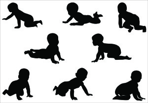 Baby-Crawling-Silhouette